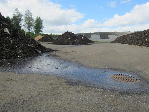 The sewage water well of the test area