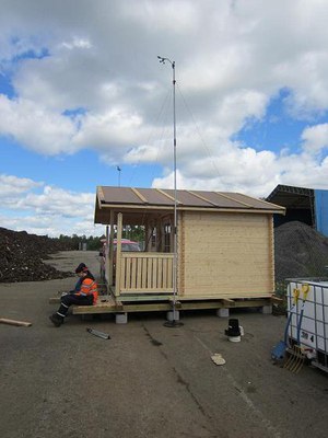 The weather station at the test site